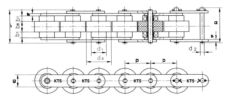 Conveyor roller chains - English